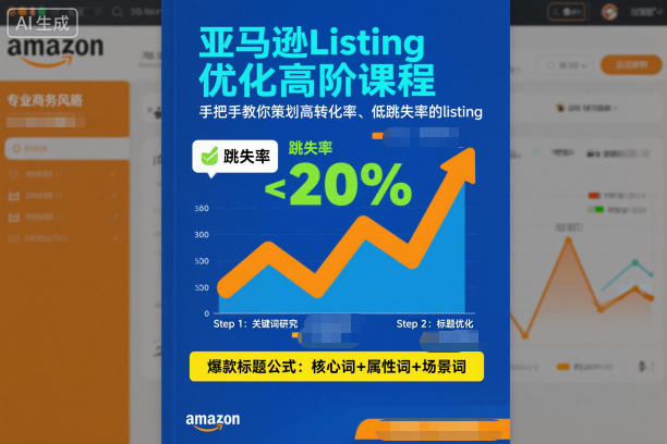 亚马逊Listing优化高阶课程，手把手教你策划高转化率、低跳失率的listing-八百库