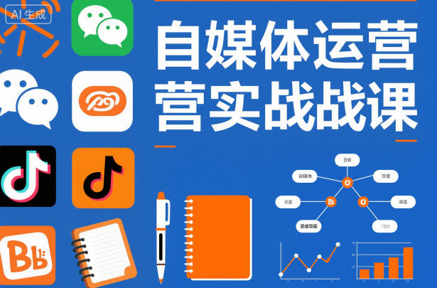 自媒体运营实战课，掌握一套系统的自媒体运营底层方法论，成为优秀的内容创作者-八百库