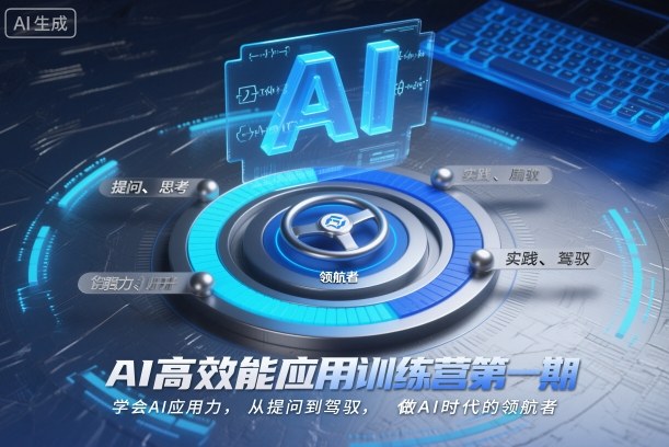 AI高效能应用训练营第一期，学会AI应用力，从提问到驾驭，做AI时代的领航者-八百库
