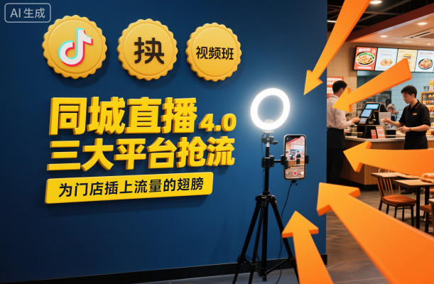 同城直播实操班4.0，三大平台抢流，为门店插上流量的翅膀-八百库