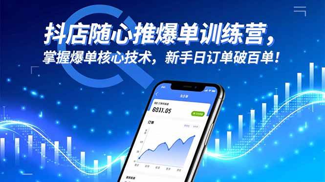 （16526期）抖店随心推爆单训练营，掌握爆单核心技术，新手日订单破百单！-八百库