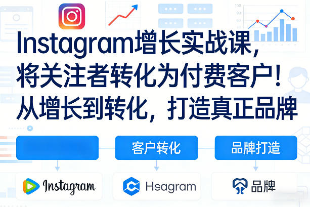 Instagram增长实战课，将关注者转化为付费客户！从增长到转化，打造真正品牌(双语字幕)-八百库