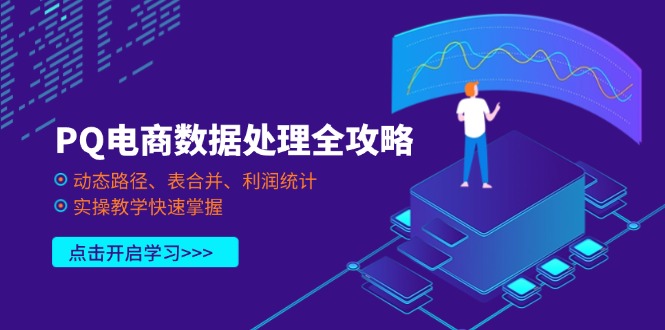 (14240期)PQ电商数据处理全攻略,动态路径、表合并、利润统计,实操教学快速掌握-八百库