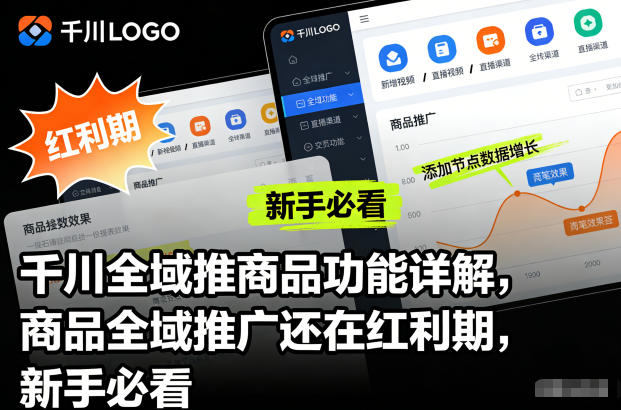 千川全域推商品功能详解，商品全域推广还在红利期，新手必看-八百库