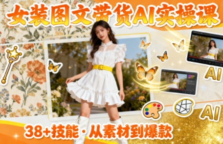 女装图文带货的AI实操课-八百库