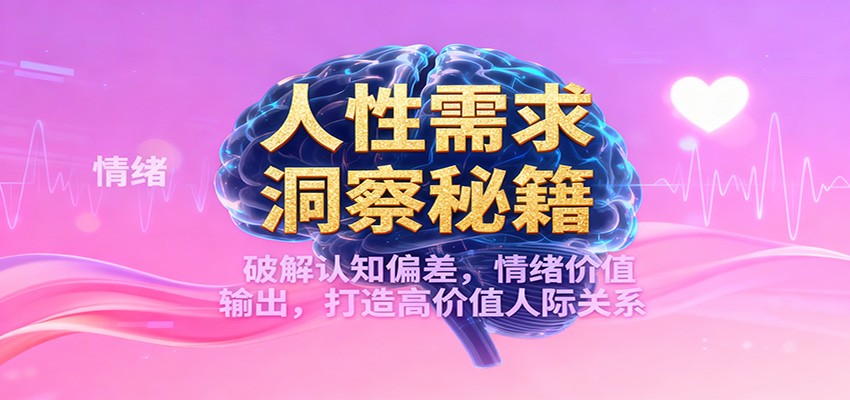 人性需求洞察秘籍，破解认知偏差，情绪价值输出，打造高价值人际关系-八百库
