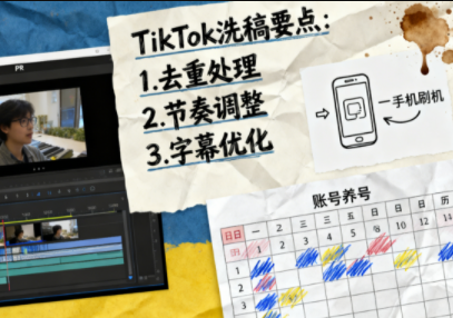 TikTok洗稿剪辑全流程课-八百库