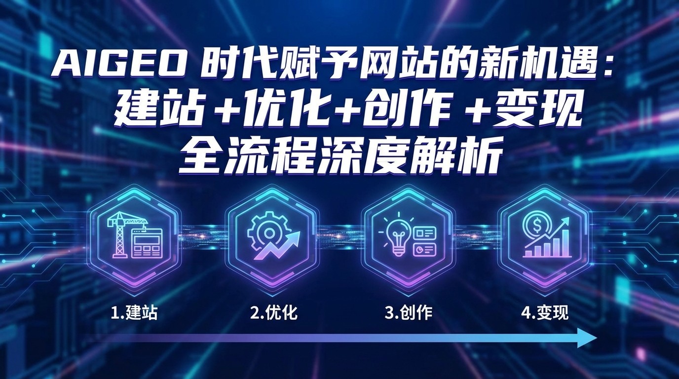 AIGEO+时代赋予网站的新机遇：建站+优化+创作+变现+全流程深度解析-八百库