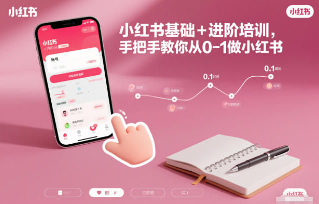 小红书基础+进阶培训,手把手教你从0-1做小红书-八百库