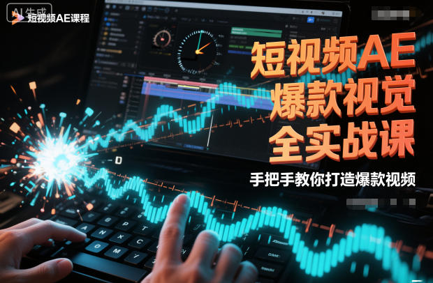 短视频AE爆款视觉全实战课，手把手教你打造爆款视频-八百库