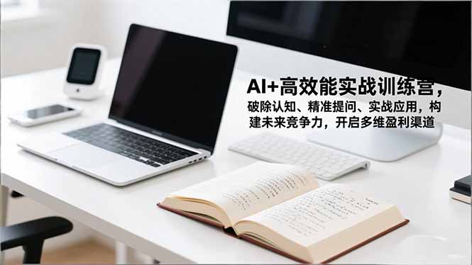 AI+高效能实战训练营,破除认知、精准提问、实战应用,构建未来竞争力,开启多维盈利渠道-八百库