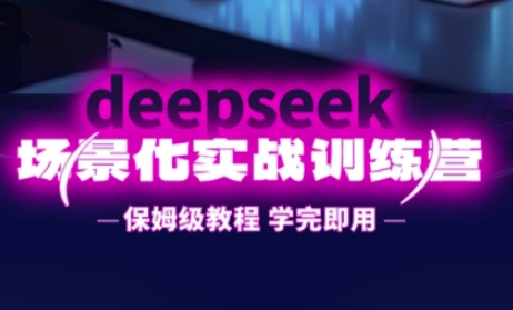 DeepSeek场景化实战训练营,保姆级教程,学完即用,手把手教你用DeepSeek提升效率-八百库